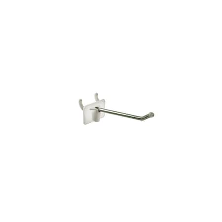 2-Piece 2.5 Metal Wire Hook Plastic Attached Back: 0.148 Dia., PK50